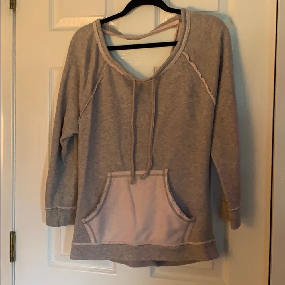Free people crisscross sweatshirt